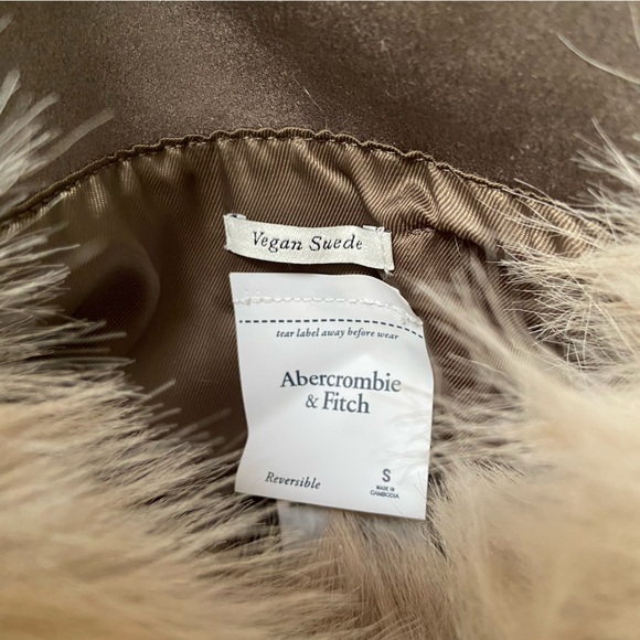 reversible vegan suede shearling long coat - Picture 11 of 13